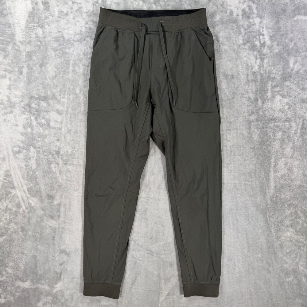 Kenneth Cole Active Jogger Pants Mens Size M Olive Green Tapered Athletic